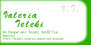 valeria teleki business card